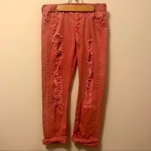[Levis] Vintage 501's Destructed Jean Crops